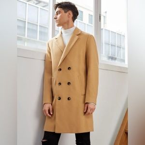 MENS DOUBLE BREASTED OVERCOAT (never worn)